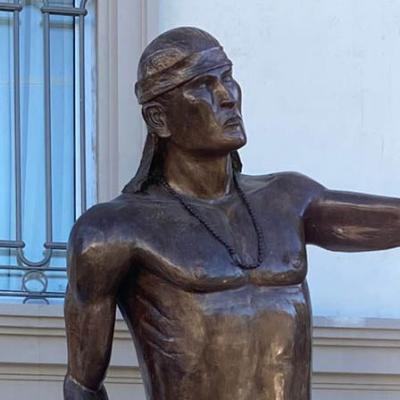 Escultura de fibra de vidrio